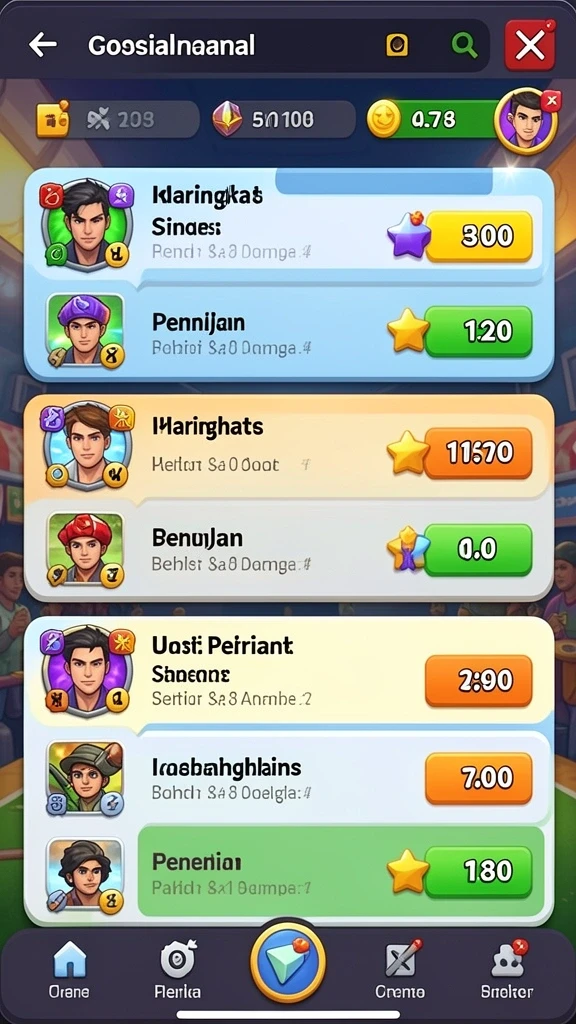 Fitur permainan yang beragam dan menggembirakan.