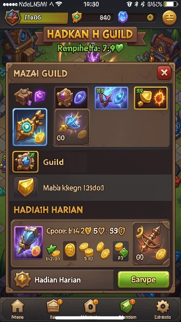Gambar karakter utama yang siap berpetualang.