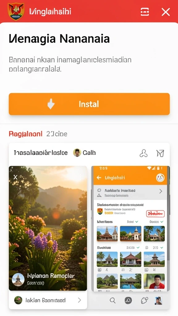 Tampilan antarmuka permainan yang menarik dan user-friendly.