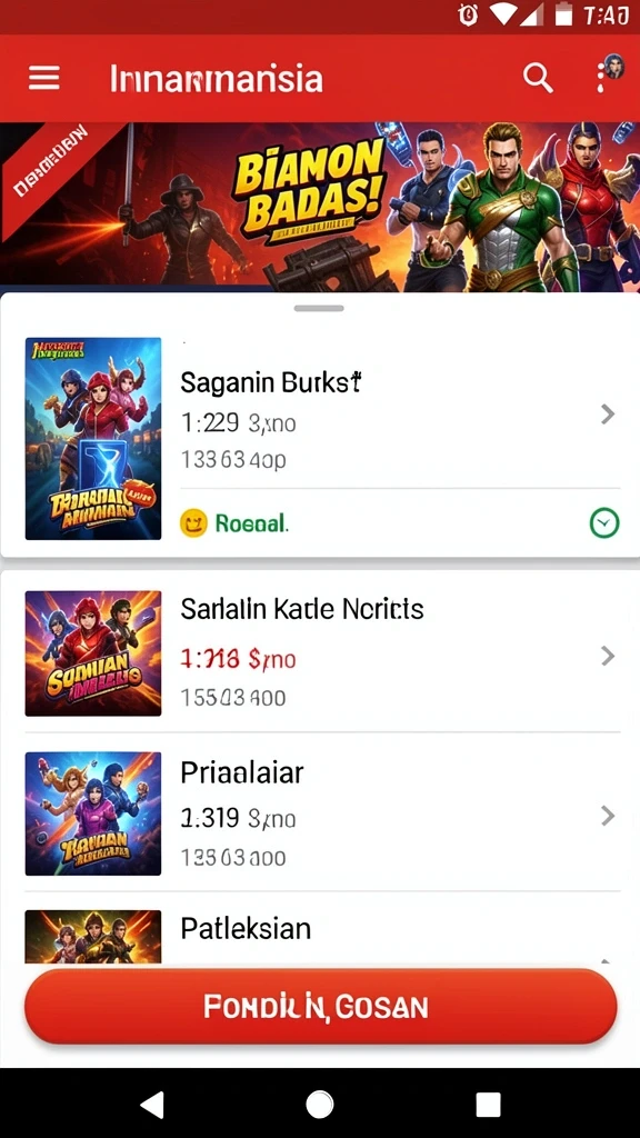 Tangkapan layar pemandangan indah di dalam game.
