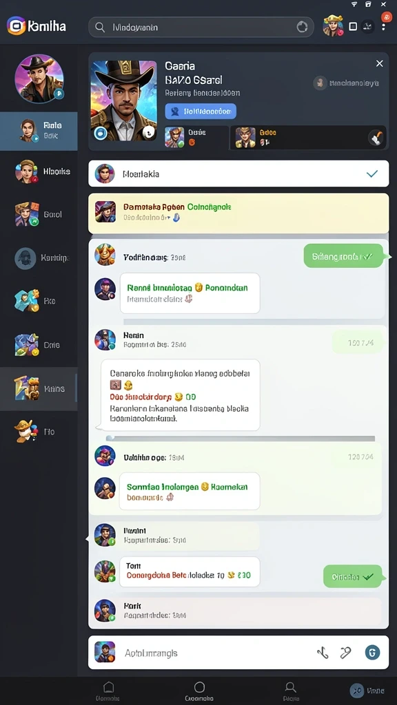 Tampak interaksi multiplayer yang seru dan kompetitif.