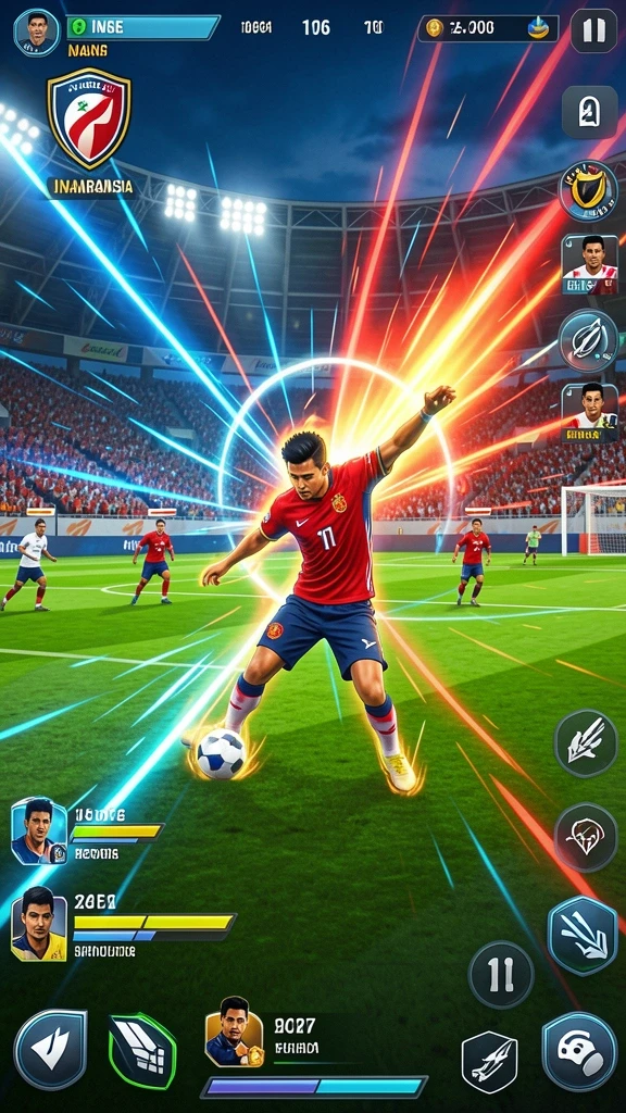Tampilan awal yang menampilkan dunia fantasi yang indah.
