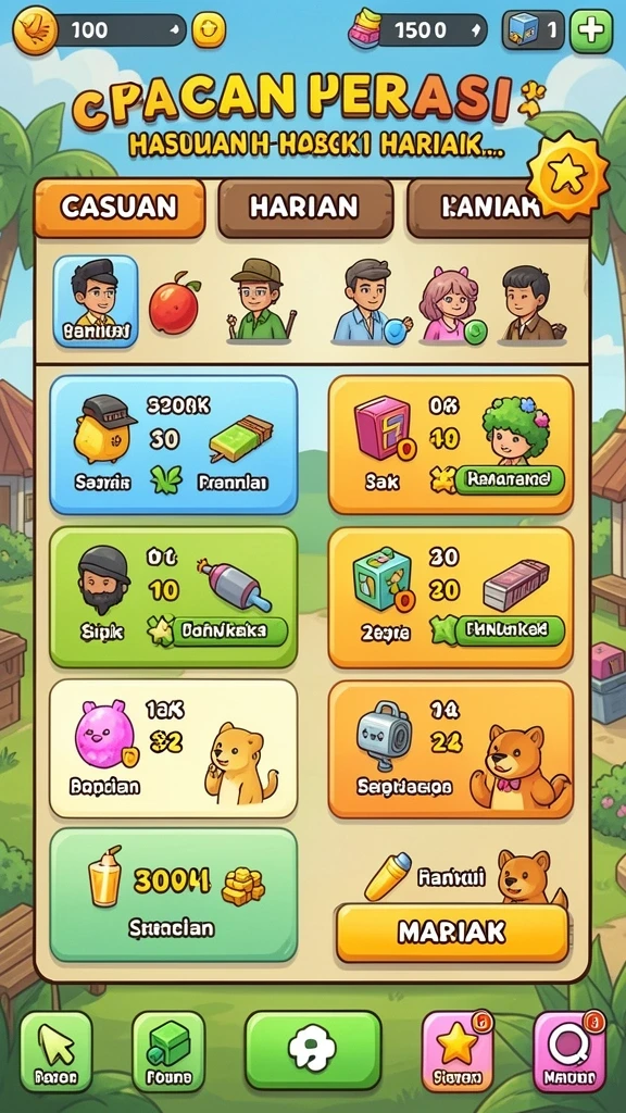 Screenshot menunjukkan grafik menawan dari dunia fantasi CUANGILA.