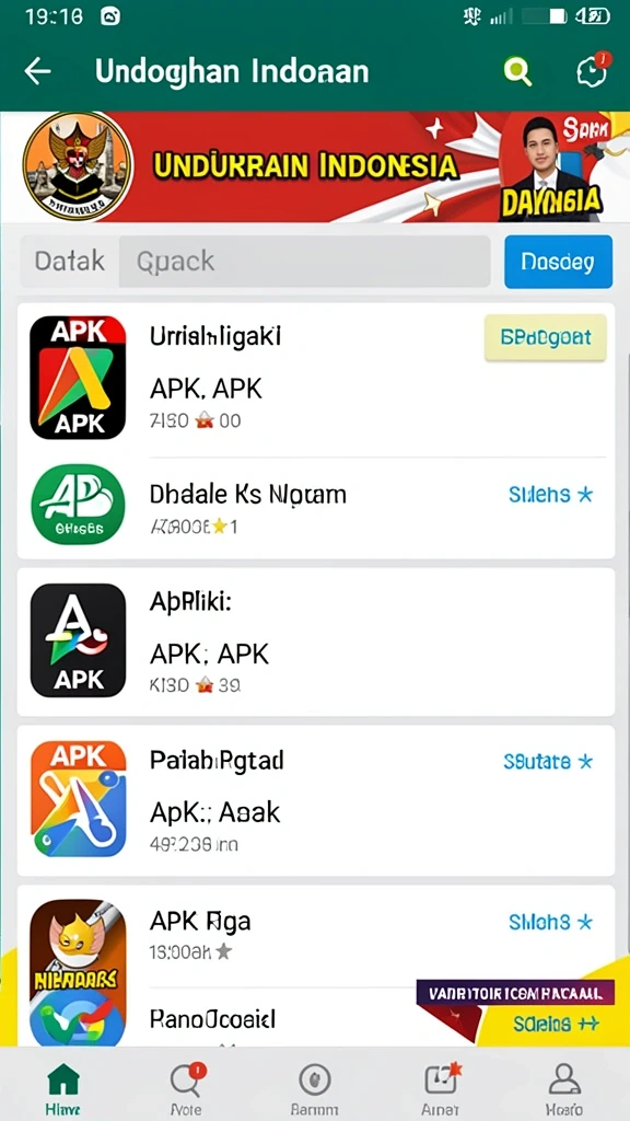 Tampilan antarmuka aplikasi yang sederhana dan menarik.