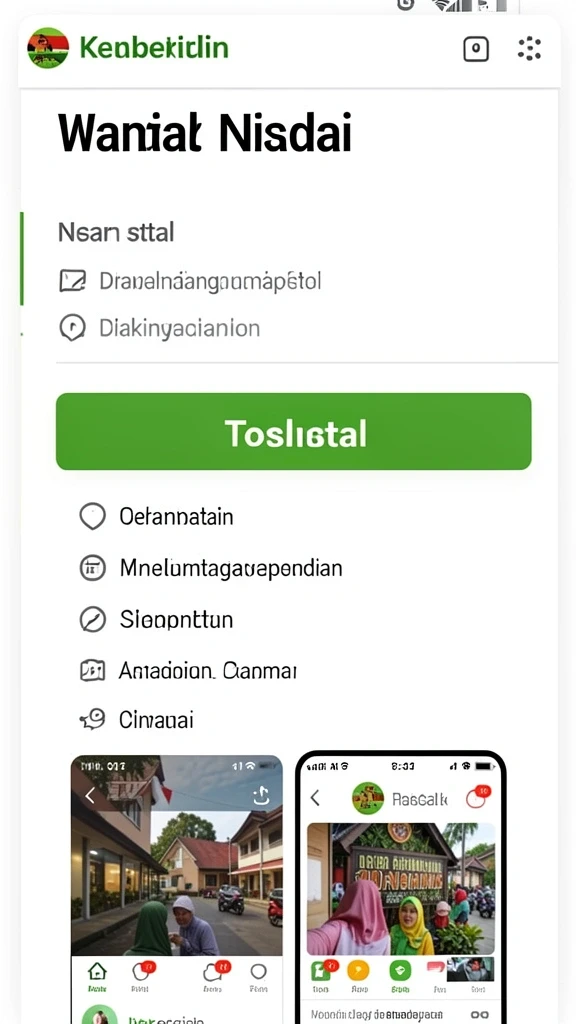 Tampilan menu utama DKK yang menarik.