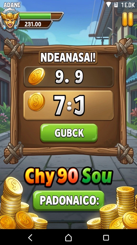 Tampilan grafis menarik dari permainan slot.