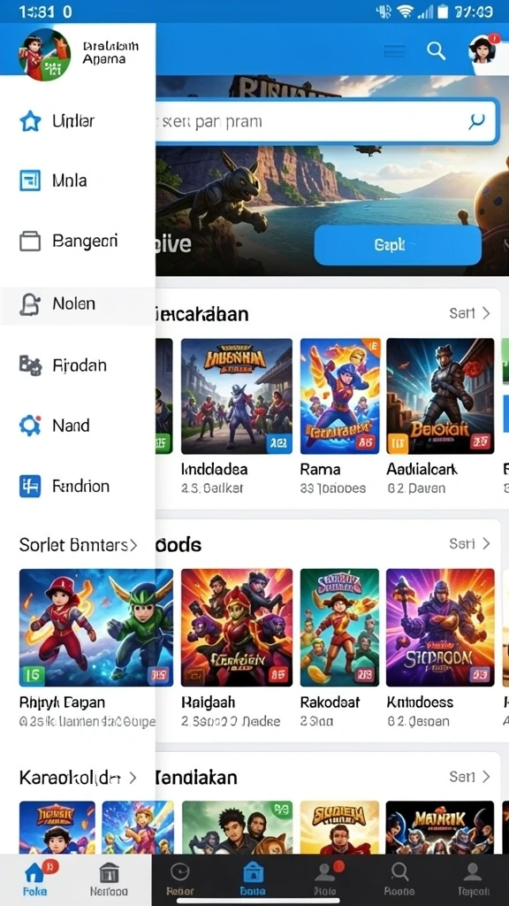 Beragam pilihan permainan yang mengasyikkan.