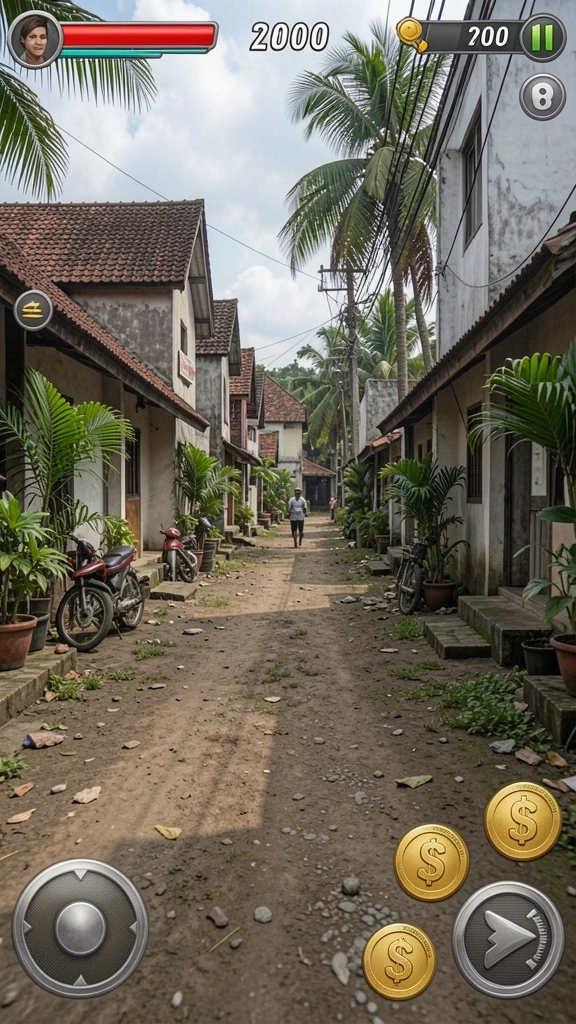Karakter utama dalam aksi tempur.
