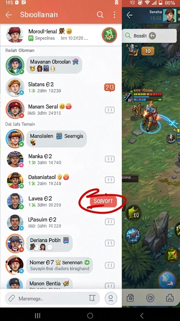 Gambar menunjukkan pemandangan menakjubkan dari dunia fantasi N06.