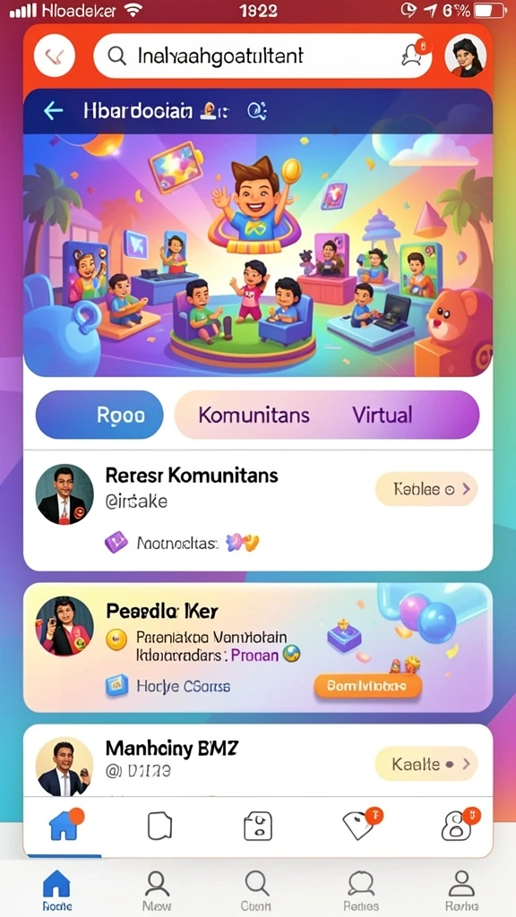 Fitur multiplayer memungkinkan interaksi langsung dengan teman.
