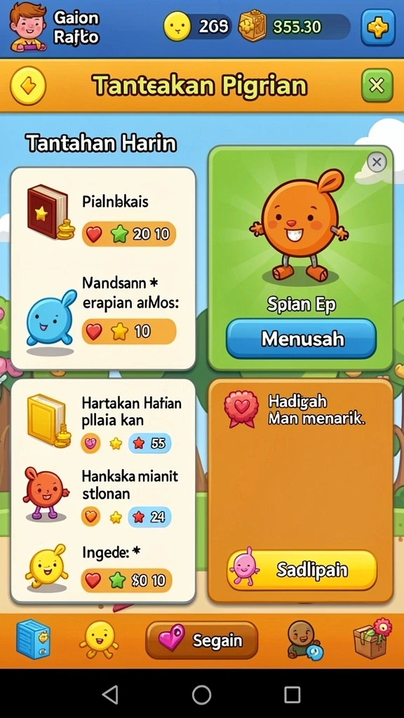 Tampilan antarmuka yang menarik dan mudah digunakan.