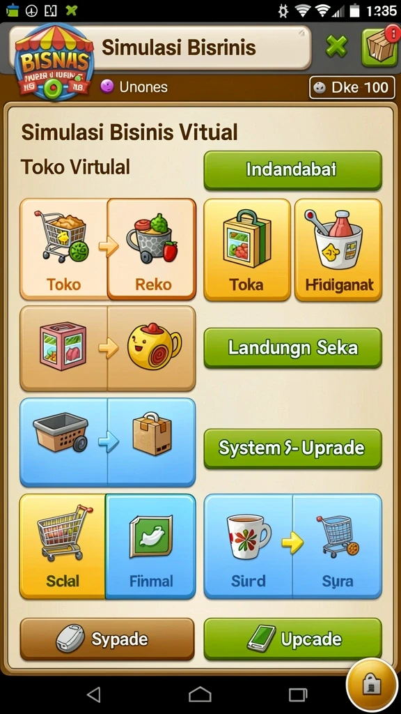 Screenshot aplikasi PASAR123 - tampilan kategori produk.