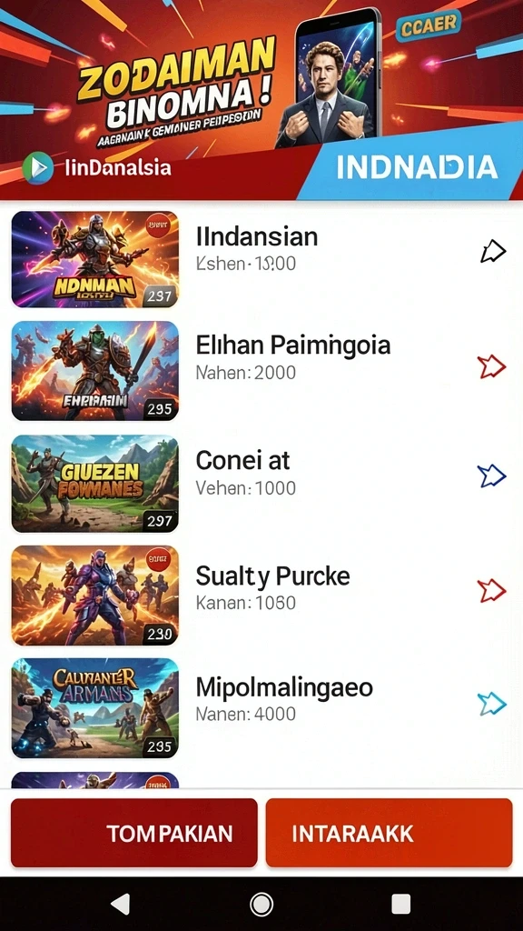 Beragam pilihan permainan taruhan yang dapat dinikmati.