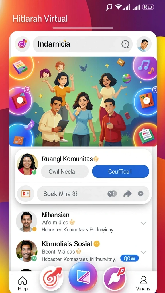 Antarmuka yang ramah pengguna dan modern.