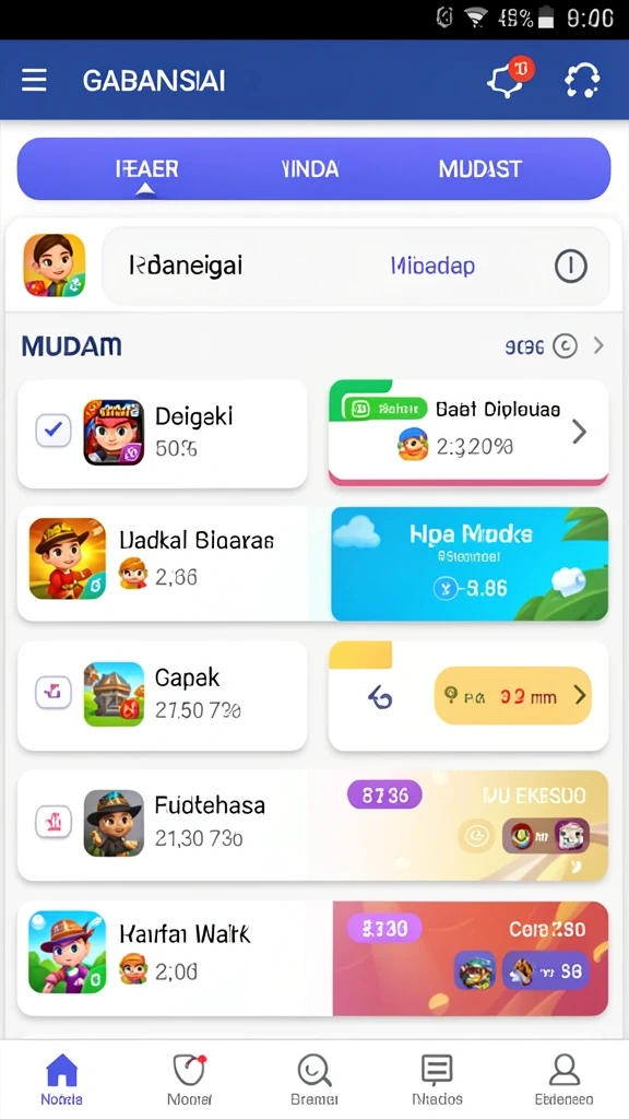 Tampilan antarmuka yang intuitif dan menarik.