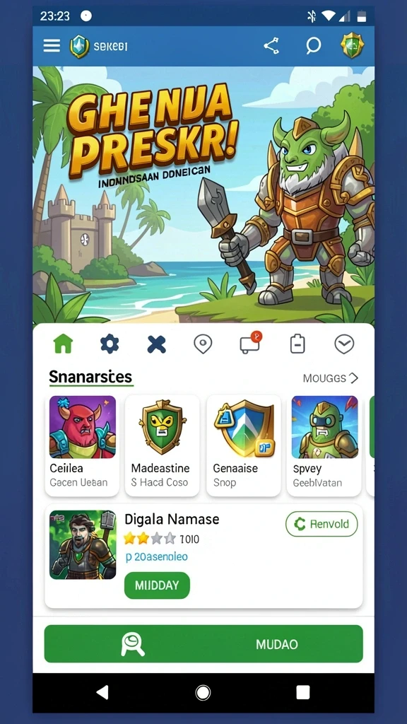 Karakter telah dikustomisasi dengan variasi kostum yang menarik.