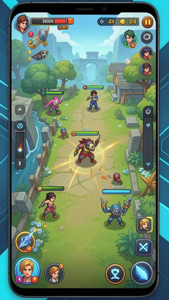 Screenshot tampilan karakter utama yang menakjubkan.