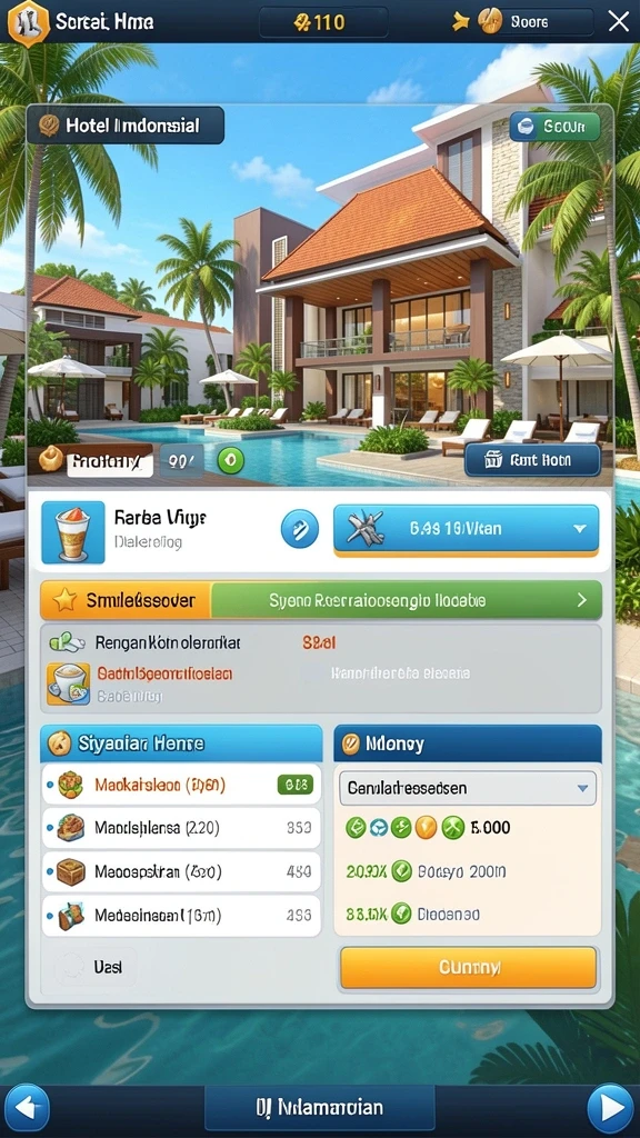 Screenshot sistem crafting yang intuitif dan mudah dipahami.