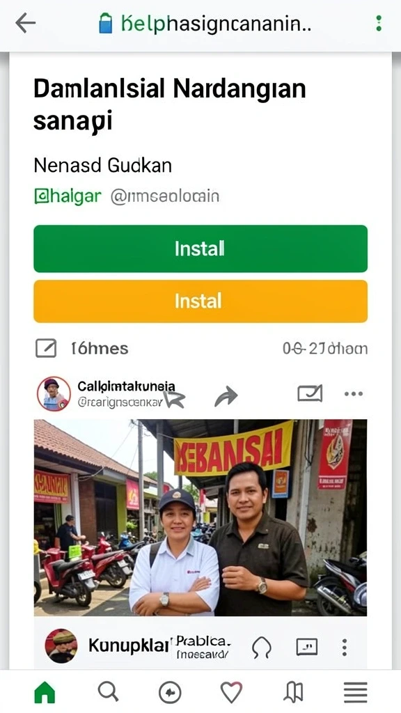Menampilkan misi yang sedang berlangsung dengan tantangan menarik.